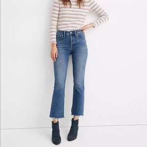 Madewell Cali Demi Boot Jeans Fleetwood Wash